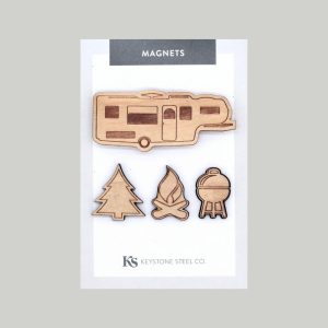 Adventure | 5th Wheel Travel Camper and Camping Magnets, Pack of 4 Adventure Adventure