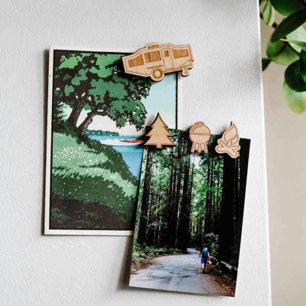 Adventure | Pop-Up Travel Camper and Camping Magnets, Pack of 4 Adventure Adventure