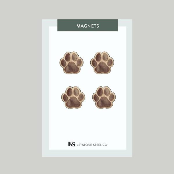 Animals | Paw Print Magnets, Pack of 4 Magnets Animals