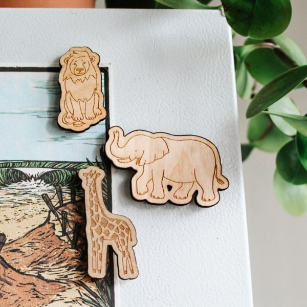 Animals | Zoo Safari Animal Magnets, Pack of 3 Animals Animals