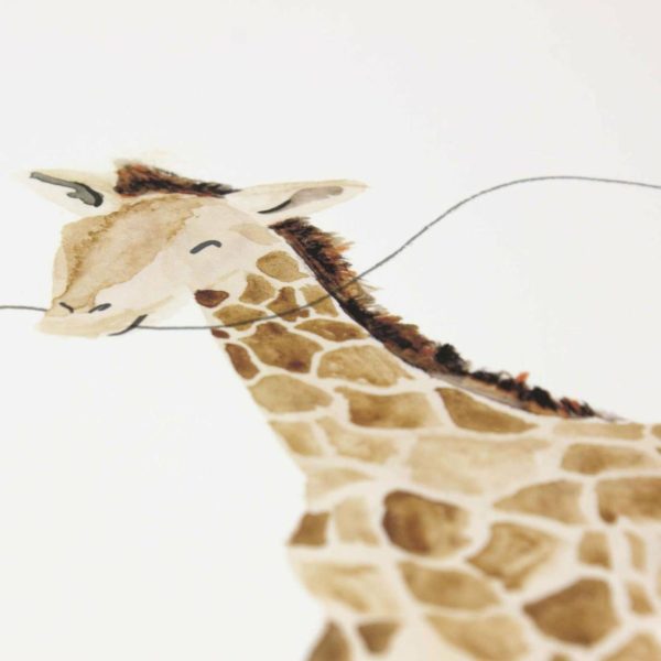 Art Prints | Baby Giraffe with Balloon – 10×12 Kids Art Print Art Prints Art Prints