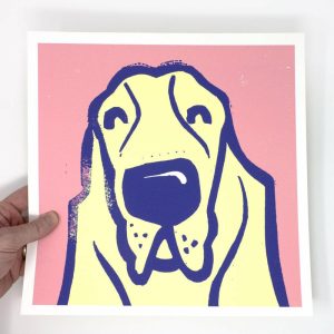 Art Prints | Bassett Hound – 12×12 Dog Art Print Art Prints Art Prints