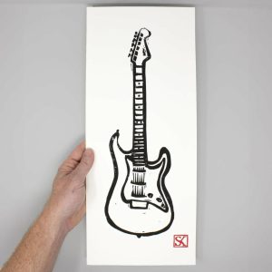 Art Prints | Electric Guitar – 8×19 Instrument Art Print Art Prints Art Prints