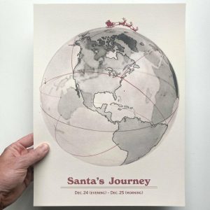 Art Prints | Santa’s Journey – 12×16 Art Print Art Prints Art Prints