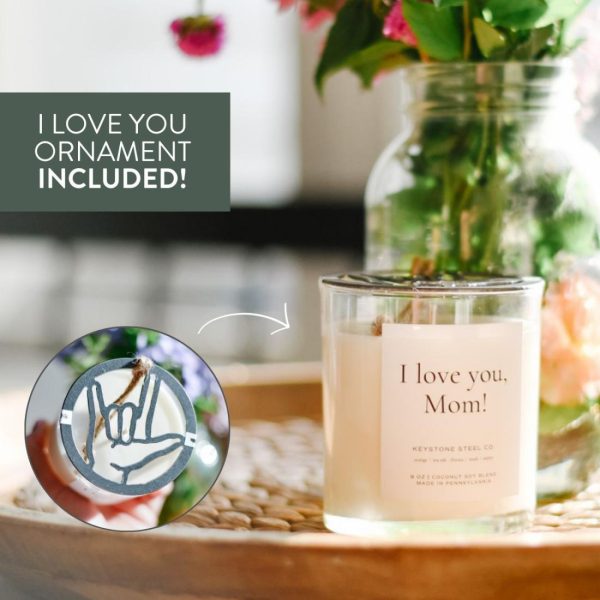 Candles | I Love You, Mom’ Candle + Ornament Set Candles Candles