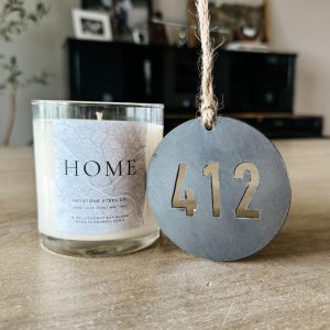 Candles | Pittsburgh ‘Home’ Candle + ‘412’ Ornament Set Candles Candles