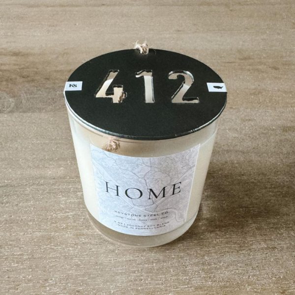 Candles | Pittsburgh ‘Home’ Candle + ‘412’ Ornament Set Candles Candles