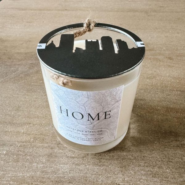 Candles | Pittsburgh ‘Home’ Candle + Skyline Ornament Set Candles Candles