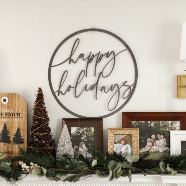 Circle Signs | Happy Holidays Magnetic Circle Sign Circle Signs Circle Signs