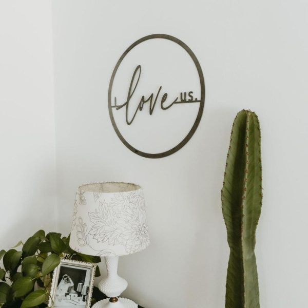 Circle Signs | I Love Us’ Circle Wall Decor Circle Signs Circle Signs