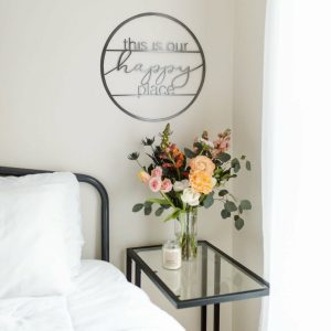 Circle Signs | This is Our Happy Place Circle Wall Decor Circle Signs Circle Signs