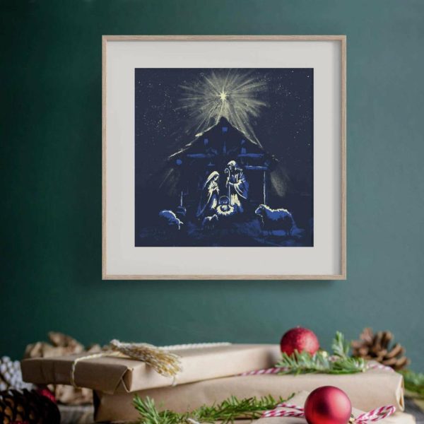 General Living | Christmas Nativity – 12×12 Art Print General Living Art Prints