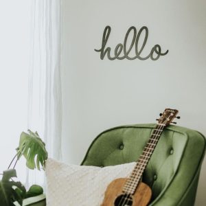 General Living | Hello Script Wall Decor General Living General Living