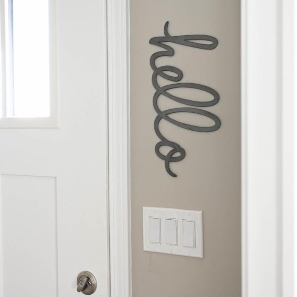 General Living | Hello Script Wall Decor General Living General Living