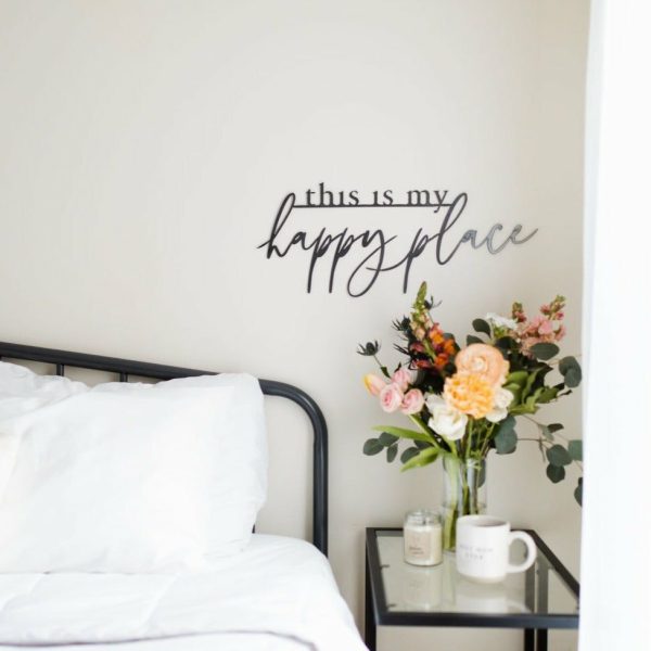 General Living | This is My Happy Place’ Script Wall Decor General Living General Living