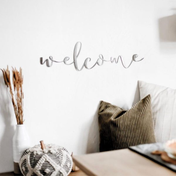 General Living | Welcome Script Wall Decor General Living General Living