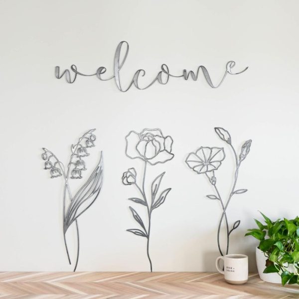 General Living | Welcome Script Wall Decor General Living General Living