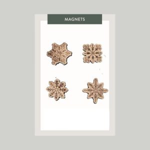 Holidays | Snowflake Magnets, Pack of 4 Adventure Adventure