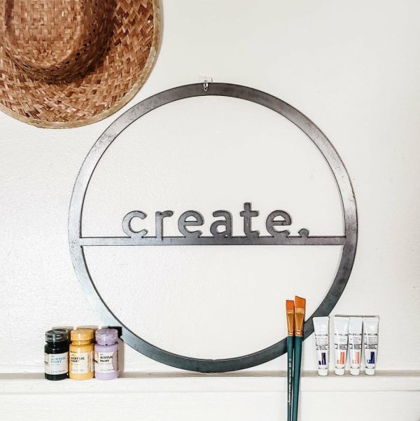 Inspirational | Create Circle Magnetic Wall Decor Circle Signs Circle Signs