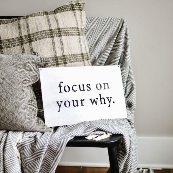 Inspirational | Focus on Your Why’ Wall Decor General Living General Living