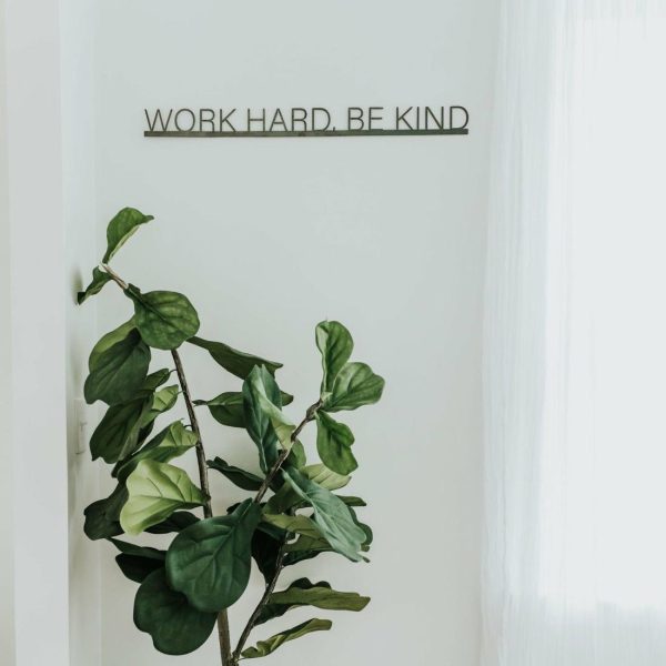 Inspirational | Work Hard, Be Kind Bar Wall Decor General Living General Living