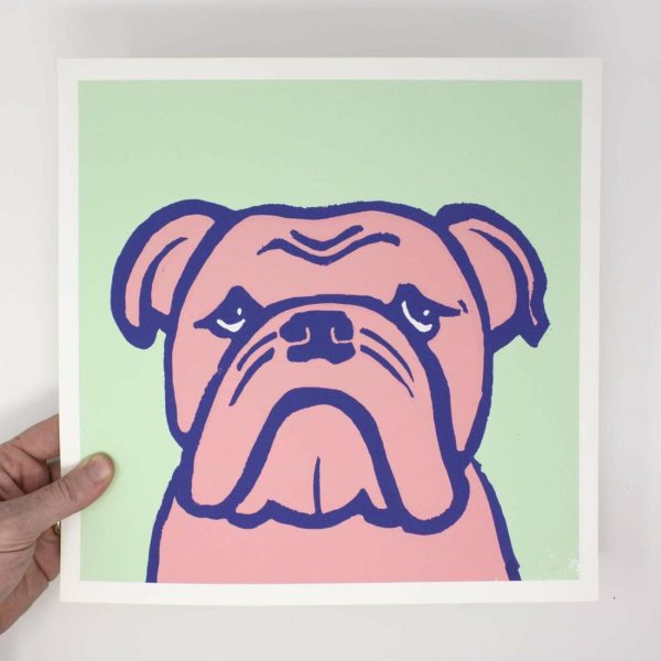 Kids Collection | Bulldog – 12×12 Dog Art Print Art Prints Art Prints