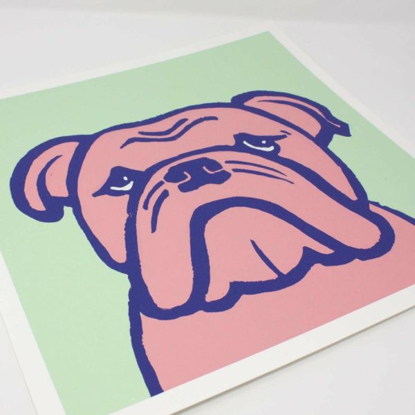 Kids Collection | Bulldog – 12×12 Dog Art Print Art Prints Art Prints