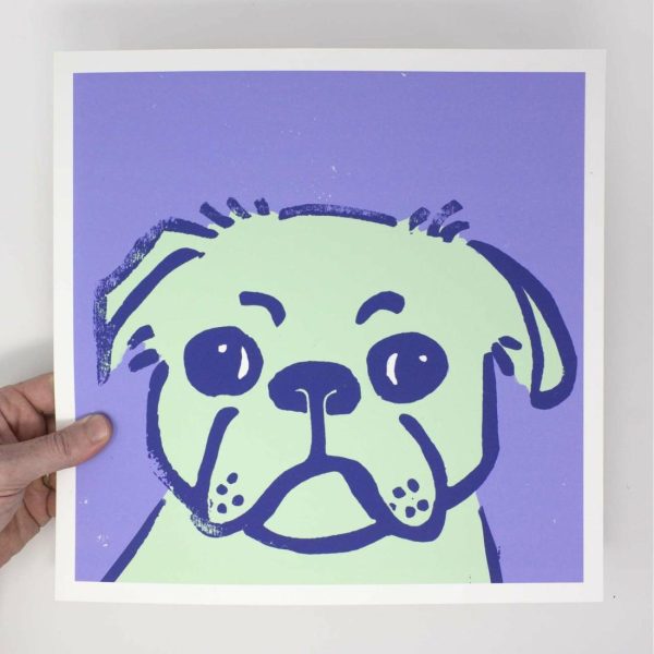 Kids Collection | Pug – 12×12 Dog Art Print Art Prints Art Prints