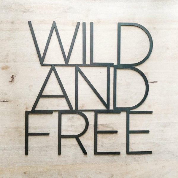 Kids Collection | Wild and Free Wall Sign Kids Collection Kids Collection