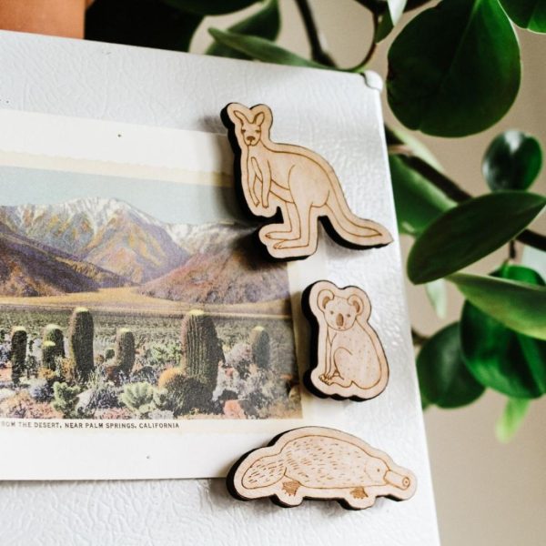 Kids + School | Marsupial Animal Magnets, Pack of 3 Animals Animals