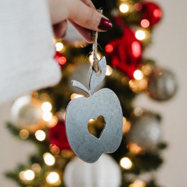 Kitchen + Coffee | Apple Heart Ornament Ornaments