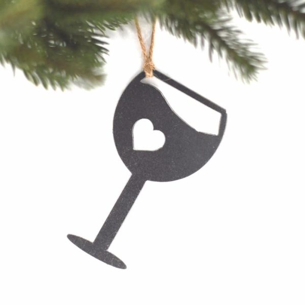 Kitchen + Coffee | Wine Glass Ornament Ornaments