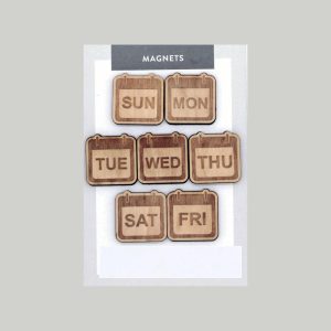 Organization | Days of the Week Magnets, Pack of 7 Magnets Organization