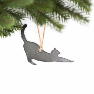 Pets + Animals | Stretching Cat Ornament Kids + Family Kids + Family