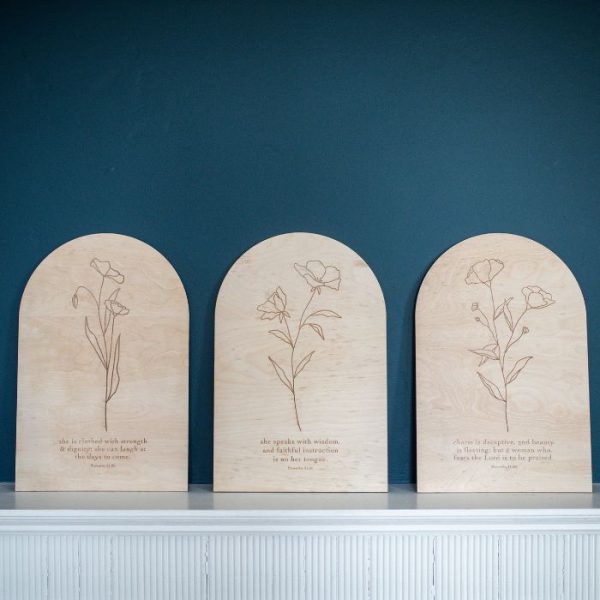 Religious | Set of 3 Proverbs 31 Wood Wall Decor Pieces Religious Religious