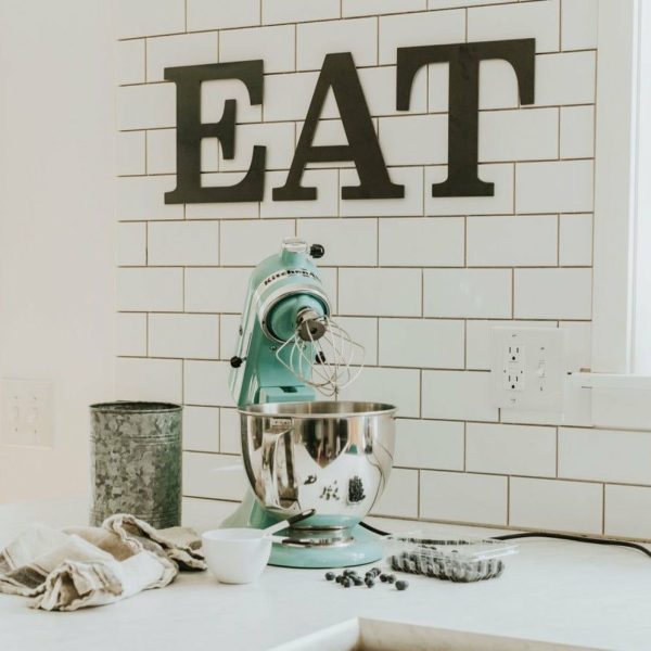 Script Wall Decor | EAT Script Kitchen Decor Script Wall Decor Script Wall Decor