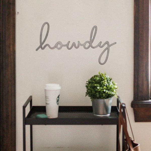 Script Wall Decor | "Howdy" Script Wall Decor Script Wall Decor Script Wall Decor