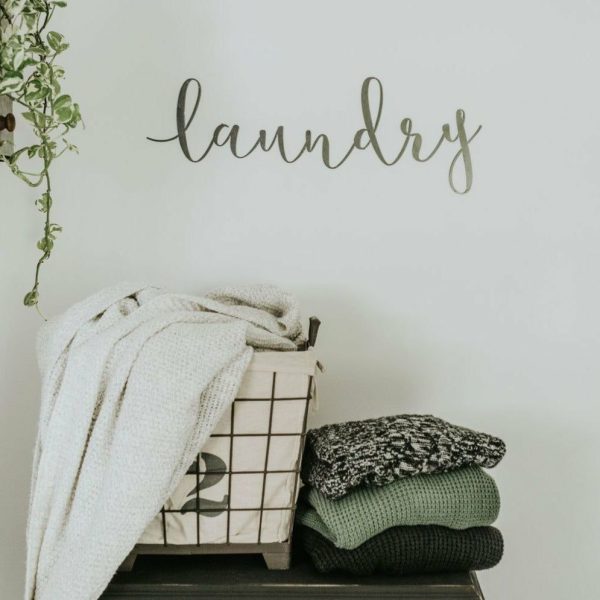 Script Wall Decor | Laundry Script Wall Sign Script Wall Decor Script Wall Decor