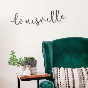 Script Wall Decor | Louisville Script Wall Decor Script Wall Decor Script Wall Decor