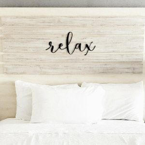 Script Wall Decor | Relax Script Wall Decor Script Wall Decor Script Wall Decor