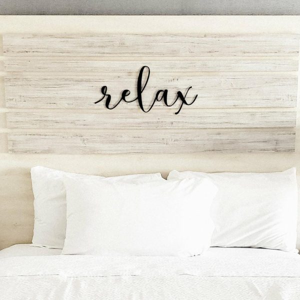 Script Wall Decor | Relax Script Wall Decor Script Wall Decor Script Wall Decor