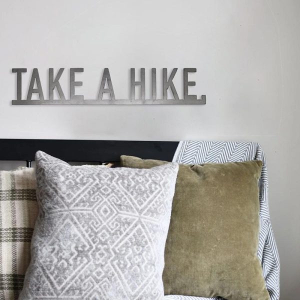 Script Wall Decor | Take A Hike Script Script Wall Decor Script Wall Decor