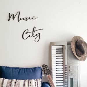 Script Wall Decor | Tennessee "Music City" Script Wall Décor Script Wall Decor Script Wall Decor