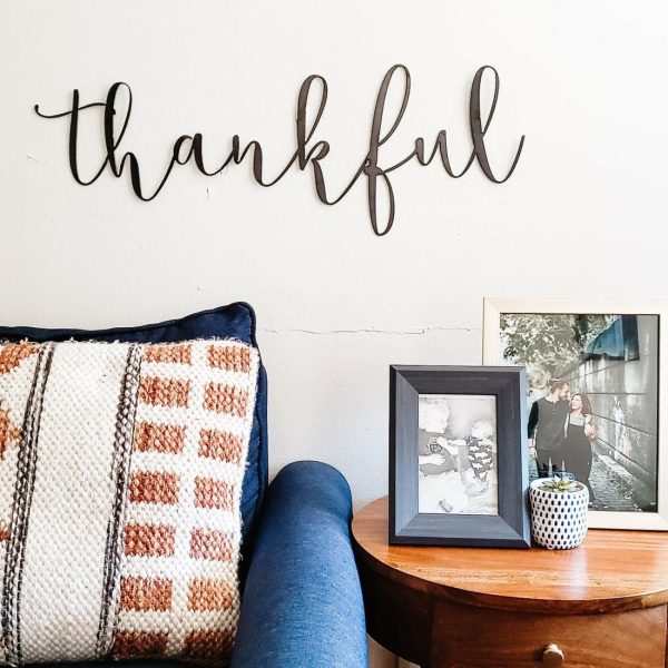 Script Wall Decor | Thankful Script Wall Decor Script Wall Decor Script Wall Decor