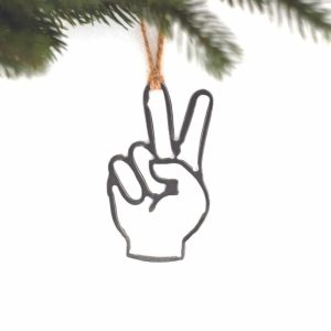 Sentimental | Peace Sign Ornament Ornaments Sentimental