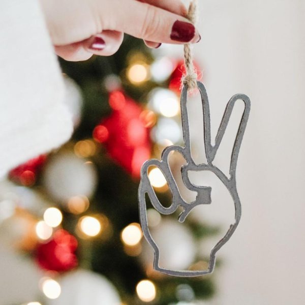 Sentimental | Peace Sign Ornament Ornaments Sentimental