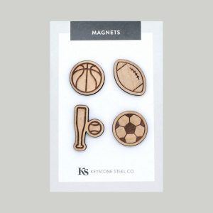 Sports | Assorted Sports Magnets, Pack of 4 Magnets Sports