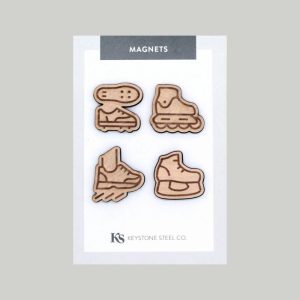 Sports | Athletic Shoe Magnets, Pack of 4 Magnets Sports