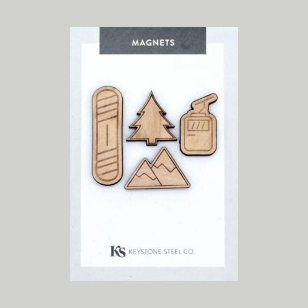 Sports | Snowboarding Magnets, Pack of 4 Adventure Adventure