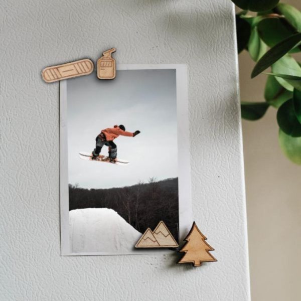 Sports | Snowboarding Magnets, Pack of 4 Adventure Adventure